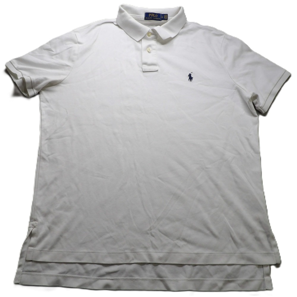 Polo Ralph Lauren Men White Classic Fit Short Sleeve Cotton Polo Shirt L Pony SS